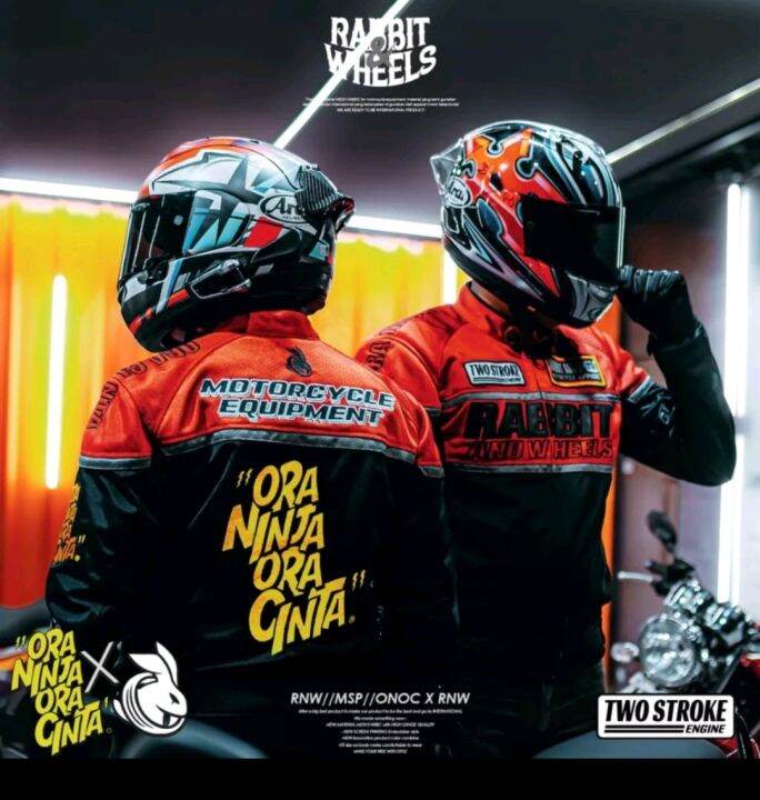 Jacket motor RABBIT AND WHEELS X ORA NINJA ORA CINTA | Lazada Indonesia
