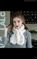 REX RABBIT FUR SCARVES✔ผ้าพันคอกันหนาวผ้าพันคอลุยหิมะผ้าพันคอเฟอร์ขนกระต่ายแท้100% MADE IN Korea