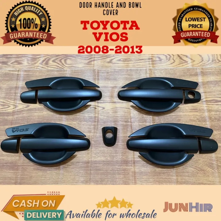 TOYOTA VIOS DOOR HANDLE BOWL COVER MATTE BLACK 2008 2009 2010 2011 2012