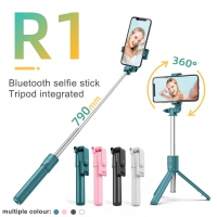 BJONE R1 ไม้เซลฟี่บลูทูธ ไม้เซลฟี่พร้อมรีโมท ไม้เซลฟี่หมุนได้ 360 ขาตั้งกล้องมือถือเซลฟี่แบบบ แบบพกพาสะดวก ไม้เซลฟี่ไร้สาย