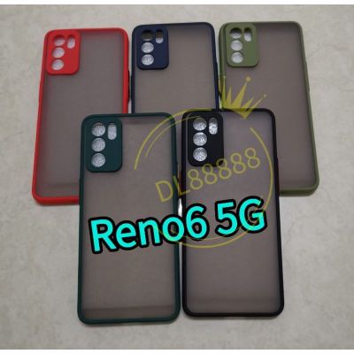 Reno6✨พร้​อมส่งในไทย✨เคสขอบนิ่มหลังแข็งขุ่นคลุมกล้อง For Oppo Reno6 5G / Reno 6 / Reno6