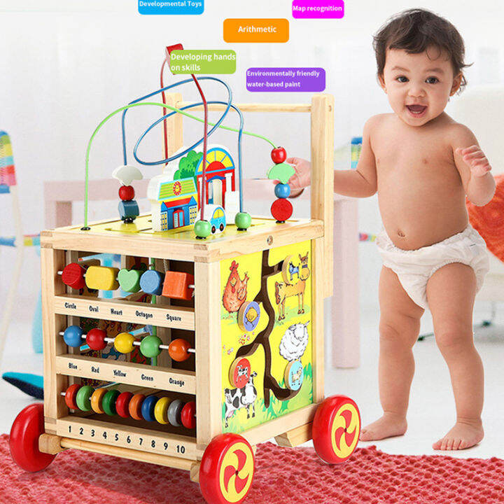 SPAFLYKO 5 in 1 Baby Walker For Boys Girls Foldable Multifunctional