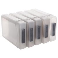 5 Pcs 3.5  IDE SATA HDD Hard Drive Disk Plastic Storage Box Case Enclosure Cover