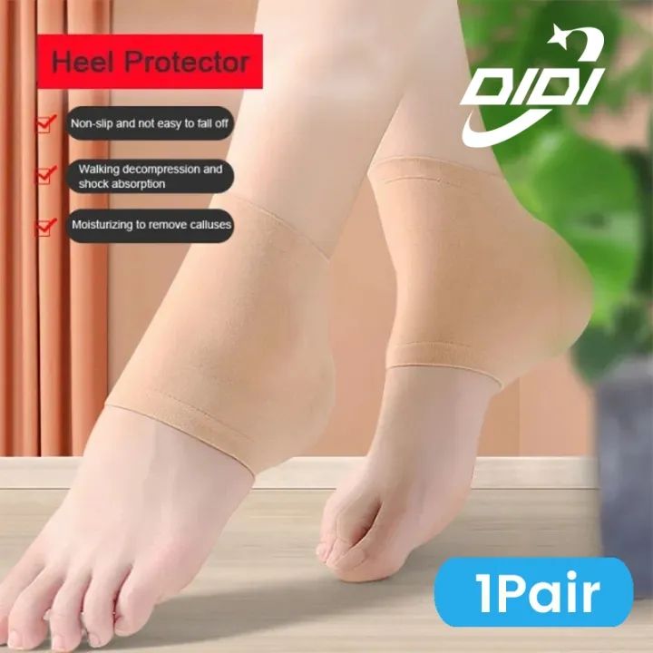 DIDI 1 Pair Gel Heel Protector Sleeve Foot Protector Socks