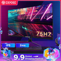 Expose จอคอมพิวเตอร์ 75HZ จอคอม IPS LED Monitor 24” จอเกมมิ่ง19-27นิ้ว 1920*1080P รับประกัน 3 ปี