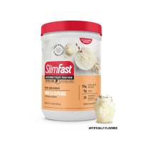 SlimFast Intermittent Fasting, Vanilla Cupcake, Snack Shake Mix, Casein Protein Powder, 10 Servings