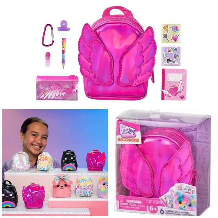 Buy REAL LITTLES, Collectible Micro Backpack With 4 Micro Working