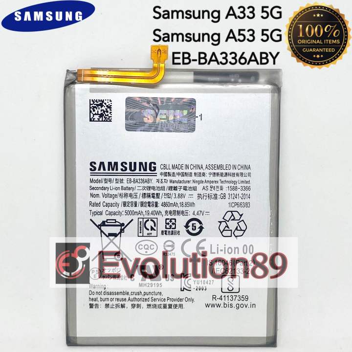 Baterai Batre Samsung A33 5g Batre Samsung A53 5g Eb Ba336aby A336