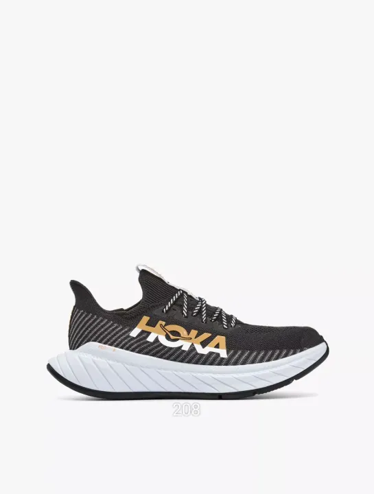 Hoka Carbon X 3 Men S Running Shoes Black White Lazada Indonesia