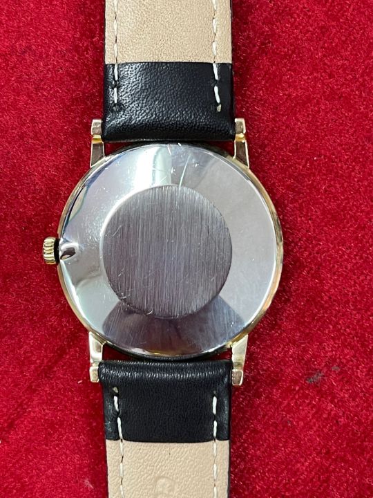 omega-de-ville-ระบบไขลาน-ตัวเรือนทองชุบ-นาฬิกาผู้ชาย-นาฬิกามือสองของแท้