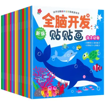 Sticker Book for Kids Reusable Scenes Stickers Book Travel Removable  Toddler Sticker Books Static Sticker Toddler Learning Toys Cute Animal  Ocean Vehicles Stickers Book 