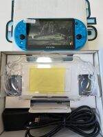 ps vita 2006 สี aqua blue  แมม128g แปลงแล้ว freeshop สภาพสวย กล่องครบคมๆ อุปกรณ์ชาร์จแท้