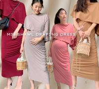 Minirin M35 Shawl draping dress ชุดคลุมท้อง ชุดให้นม