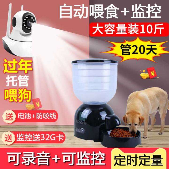 Pet Automatic Feeder 11 L Dog Food Feeding Machine Timing Quantitative