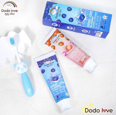 DODOLOVE ยาสีฟัน สำหรับเด็ก ชนิดเจลออร์แกนิค มีฟลูออไรด์ 1000 ppm