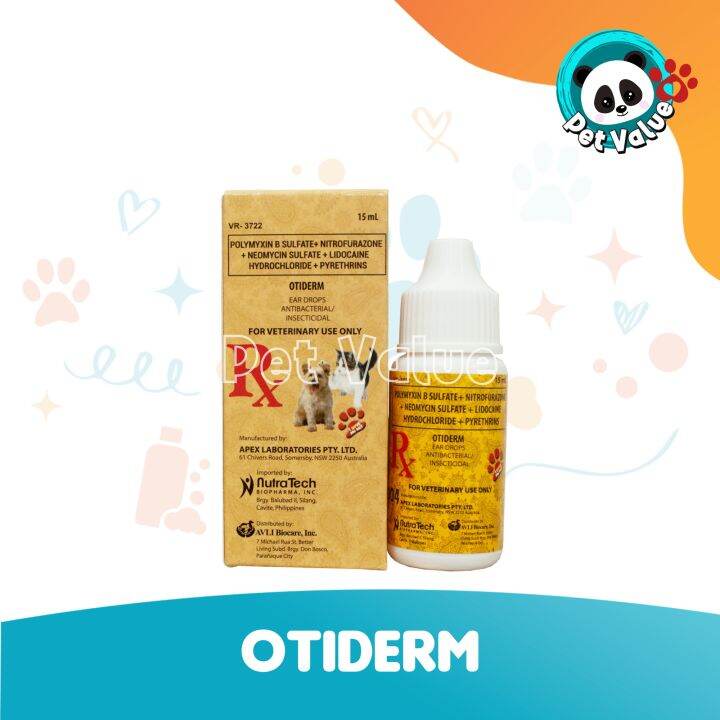 Otiderm Anti Ear Mites (15ml) Ear Drops for Dogs and Cats Lazada PH