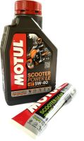 นํ้ามันเครื่อง motul scooter 5w40 สังเคราะห์แท้ 100%+ นํ้ามันเฟื่องท้าย motul 80w90