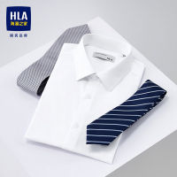 [สินค้ายอดนิยม] hla/ เสื้อเชิ้ตชุดทางการแขนสั้นแนวธุรกิจเฮาส์เฮาส์เฮาส์เฮาส์เฮาส์เสื้อเชิ้ตสีขาวใส่สบายใส่ช่วงฤดูร้อนสำหรับผู้ชาย