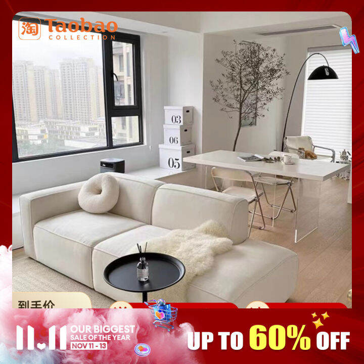 Nordic Simple Modern ThreeSeat Sofa ItalianStyle Light Luxury