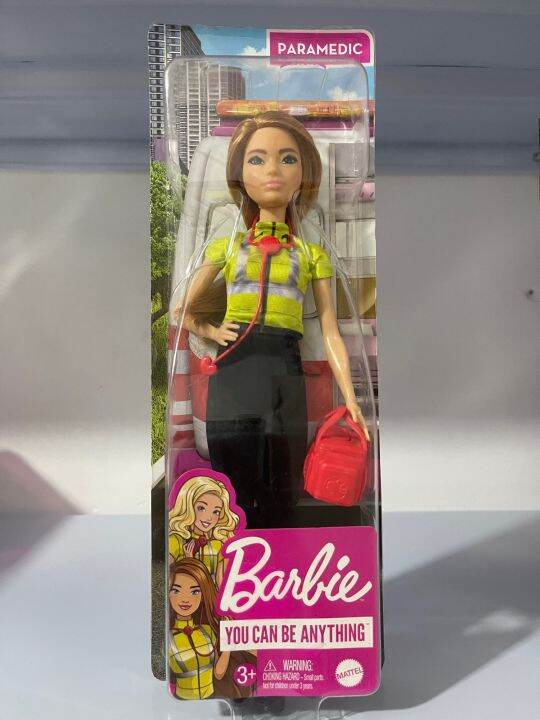 Barbie Career Paramedic Doll, Petite with Brunette Hair, | Lazada PH