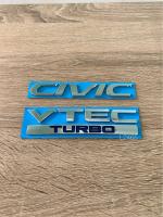 โลโก้ CIVIC VTEC TURBO สีเงิน ราคาต่อชิ้น