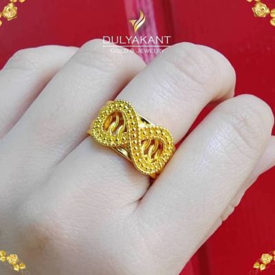 แหวน อินฟินิตี้ เศษทองคำแท้ หนัก 2 สลึง ไซส์ 6-9 (1
