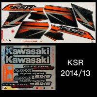 สติกเกอร์ KSR 2014 รุ่น13 เคลือบเงาแท้ เหนียว ติดทน ไม่กรอบ