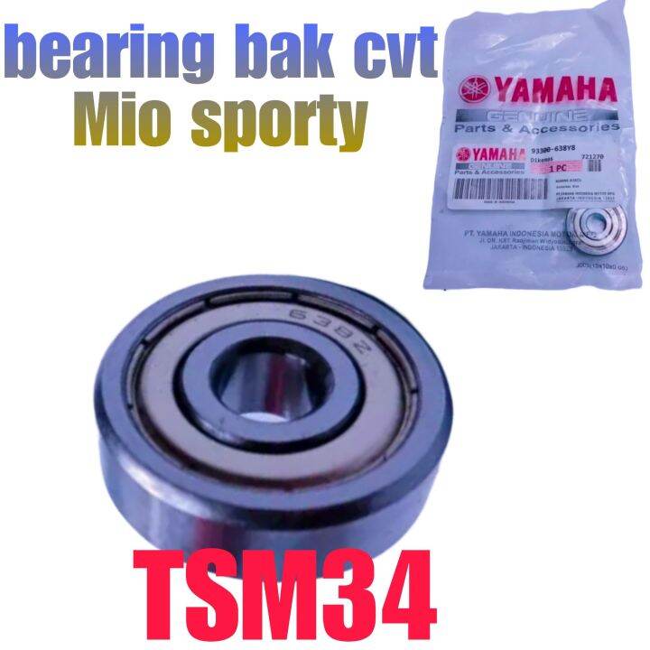 LAHER BEARING BAK CVT MIO SPORTY / MIO SMILE/ FINO KARBURATOR / MIO SOUL ukuran 638 Lazada