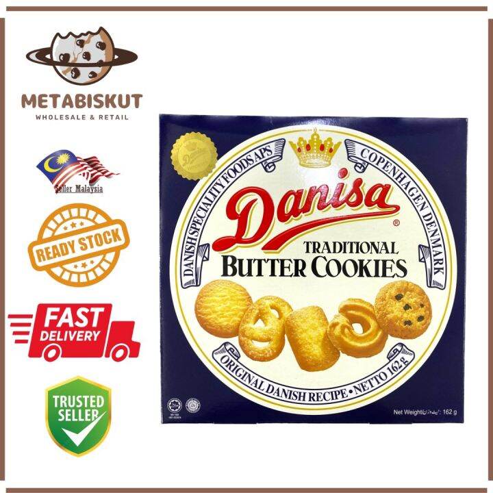 DANISA TRADITIONAL BUTTER COOKIES (162G) (BOX PACKING) Lazada
