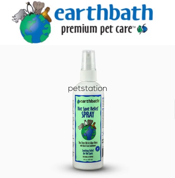 earthbath® Hot Spot Wipes Tea Tree Oil & Aloe Vera, 100 ct re-sealable container