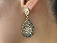 Vintage design earrings ต่างหูสไตล์วินเทจ อินเดีย