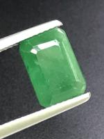 มรกตบราซิล 3.53cts, 10.5x7.35x5.5mm ทรงแปดเหลี่ยม หินธรรมชาติ 100% ไม่เผา Certified Brazil Emerald 3.53cts, 10.5x7.35x5.5mm Octagon shape 100% Natural Gemstone