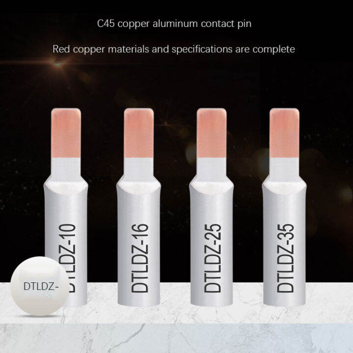 10pcs Copperaluminum Wire Nose 16 Square Aluminum Wire Nose Open Copperaluminum Pin Terminal