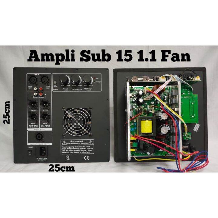 Power Kit Active Subwoofer 1000 Watt 15 1.1 Fan Lazada Indonesia