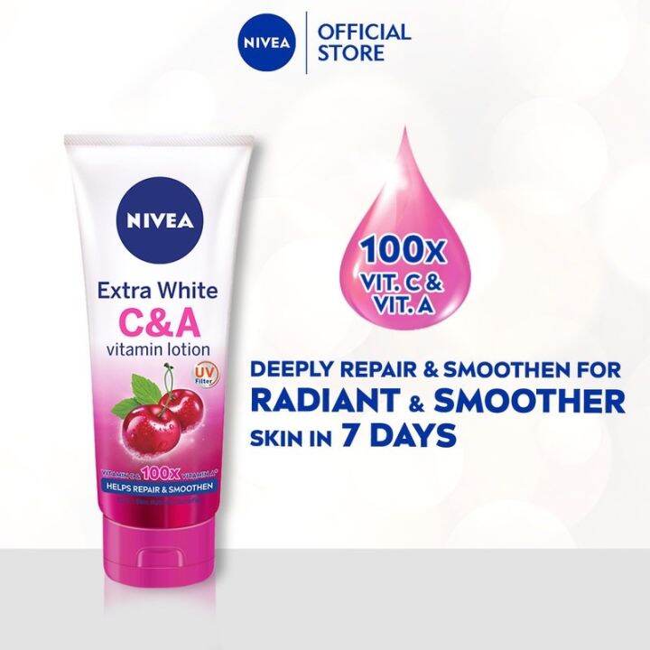 NIVEA Extra White C&A Vitamin Lotion Body Moisturizer Hand Cream
