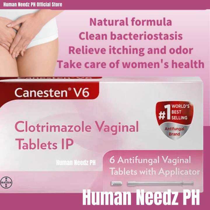 Canesten V6 Clotrimazole Vaginal Tablets Antifungal Vaginal Tablets w