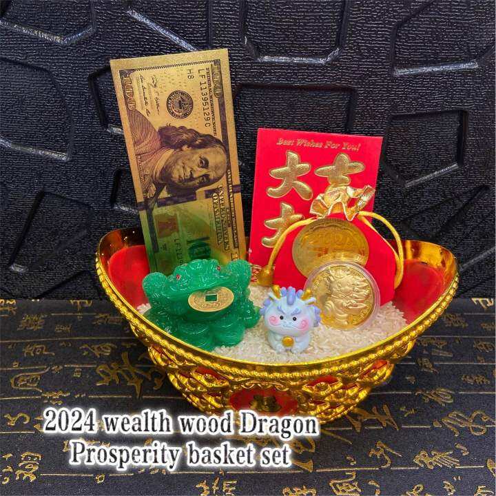 2024 year wealth Dragon prosperity basket set Lazada PH