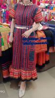 Hmong dress เดรสม้งลาวแดง อก 40 เอว 34 สะโพก 40 ยาว 48
