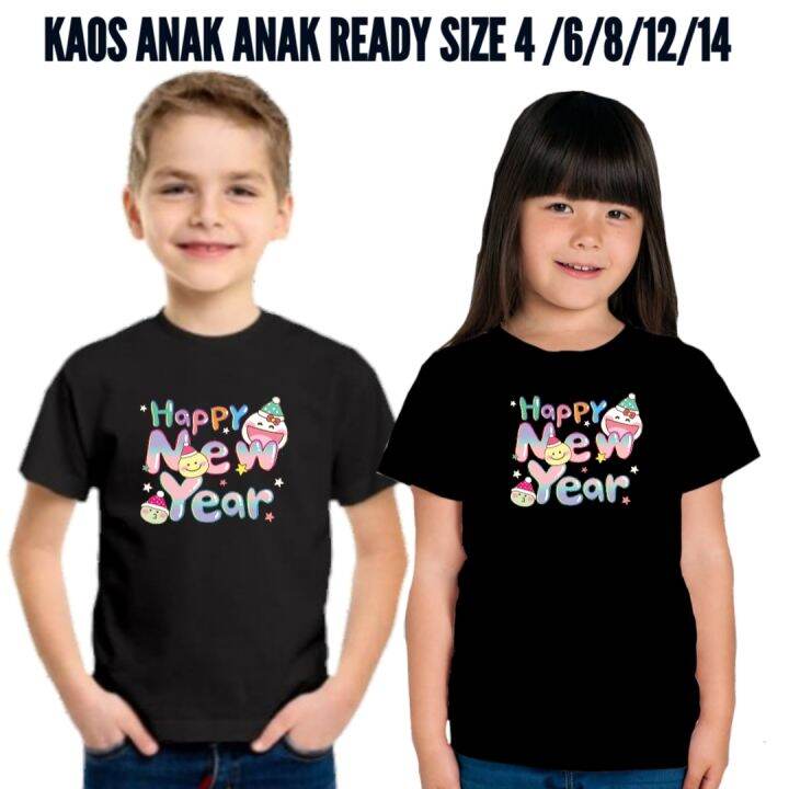 Baju Tahun Baru 2024 / Kaos Happy New Year 2024 | Lazada Indonesia