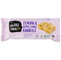 โคล คุกกี้รสไวท์ช็อกผสมเลม่อน Coles Lemon &amp; White Choc Cookies 160g