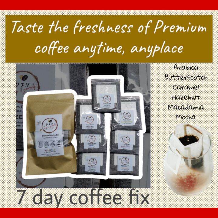 7 days drip coffee pack Lazada PH