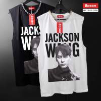 ?B11242 เสื้อกล้ามขาวดำ JACKSON WANG ?