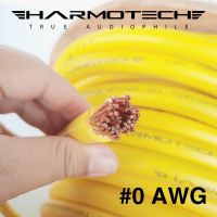 สายแบต HAMOTECH #0AWG ทองแดงแท้100%  มีค่า OFC บริสุทธิ์สูง (ราคาต่อ 1 เมตร)