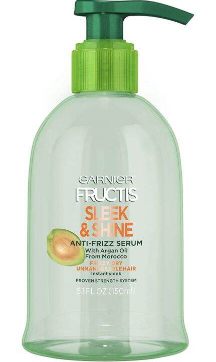 Garnier Fructis Sleek And Shine Anti Frizz Serum Frizzy Dry Unmanageable Hair 51 Fl Oz 4854