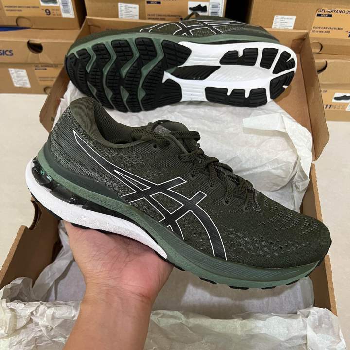 รองเท้าวิ่งชาย-asics-gel-kayano-28-สี-olive-1011b189-300-ของแท้-จาก-shop