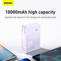 Baseus 20W 2-In-1 PowerBank &amp; Charger 10000MAh CN Plug Power Station การชาร์จอย่างรวดเร็ว C + U PD การชาร์จ Build-In Wall Charger