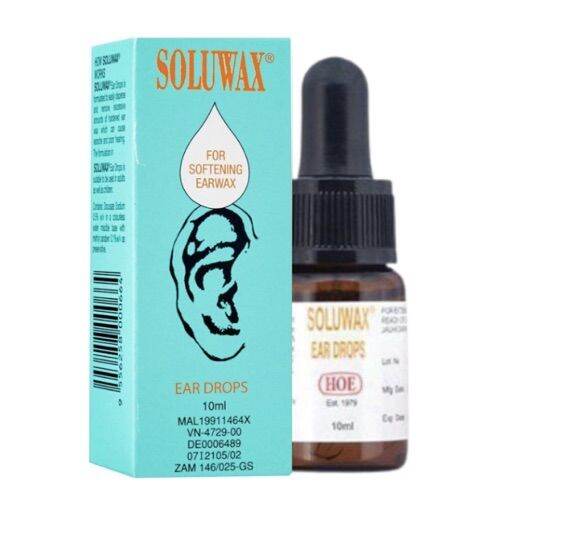 Soluwax Ear Drops 10ml (For Softening Ear Wax) Lazada