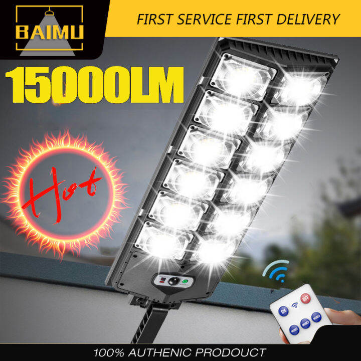 【In Stock】BAIMU 1000W Solar LED Outdoor Light IP65 Waterproof Super