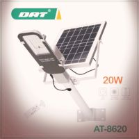 SOLAR LED STREET LIGHT โคมไฟถนนโซล่าร์เซลล์ 20 วัตต์ พร้อมขายึดแผงโซล่าร์และขายึดเสาไฟ และรีโมทคอนโทรลรุ่น SOLAR AT-8620 โคมไฟโซล่าเซลล์ (2373)