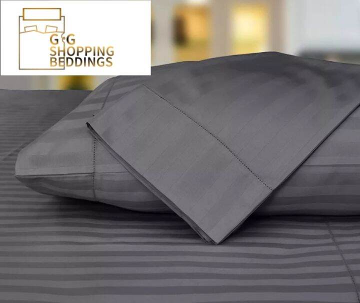 Stripe Pattern Hotel Quality Pillow Cases Set of 2 "20×30" XL size